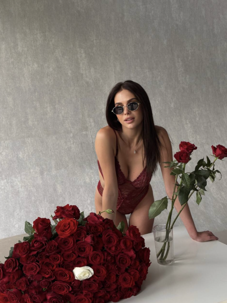 Dantel İşlemeli Balenli Transparan Bodysuit - Bordo