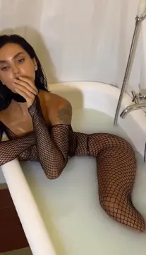 Full Body Fileli Esnek Transparan Vücut Çorabı