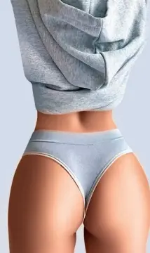 Halka Detaylı Fantazi Seksi Külot - Gri